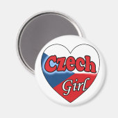 Czech Girl Magnet (Vorderseite/Rückseite)