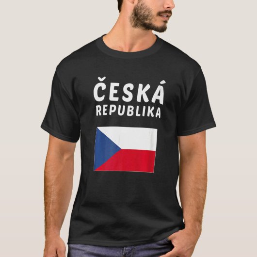 Czech Republic Czech Flag souvenir T-Shirt (Vorderseite)