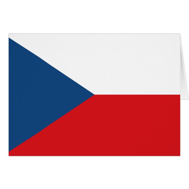 Czech Republic Flag (Vorderseite (Horizontal))