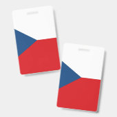 Czech Republic Flag Ausweis (Vorder- & Rückseite)