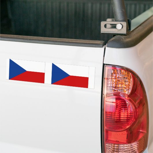 Czech Republic Flag Autoaufkleber (Auf Lkw)