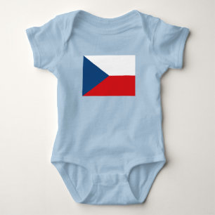 Czech Republic Flag Baby Strampler
