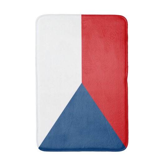 Czech Republic Flag Badematte (Vorderseite Vertikal)