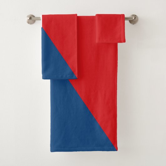 Czech Republic Flag Badhandtuch Set (Insitu)