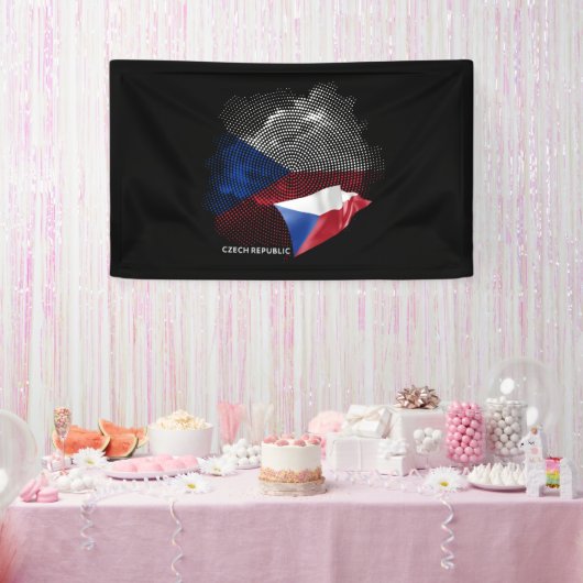 Czech Republic flag Banner (Party)