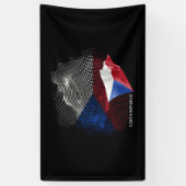 Czech Republic flag Banner (Vertikal)
