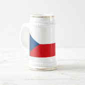 Czech Republic Flag Bierglas (Vorderseite Links)