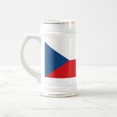 Czech Republic Flag Bierglas (Links)