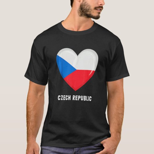 Czech Republic Flag  Czech T-Shirt (Vorderseite)