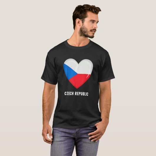Czech Republic Flag Czech T-Shirt (Vorne ganz)