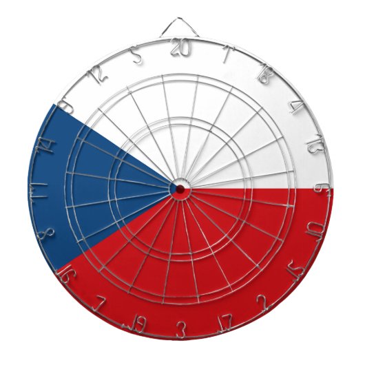 Czech Republic Flag Dartscheibe (vorne)