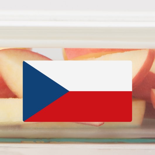 Czech Republic Flag Etiketten (Befestigt)