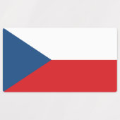 Czech Republic Flag Etiketten (Design 1)