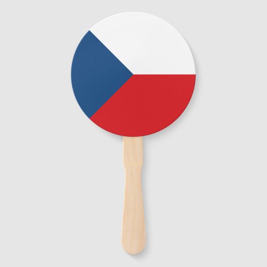 Czech Republic Flag Fächer (Rückseite)