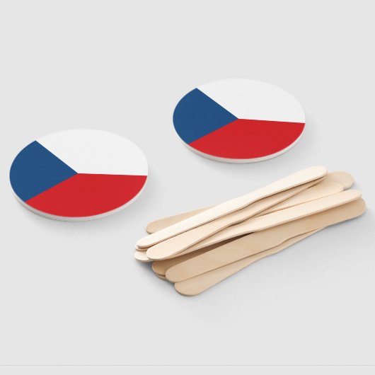 Czech Republic Flag Fächer (Non-assembled)