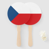Czech Republic Flag Fächer (Vorne und Hinten)
