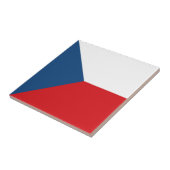 Czech Republic Flag Fliese (Seite)