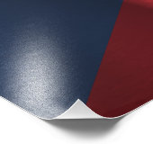 Czech Republic Flag Fotodruck (Ecke)