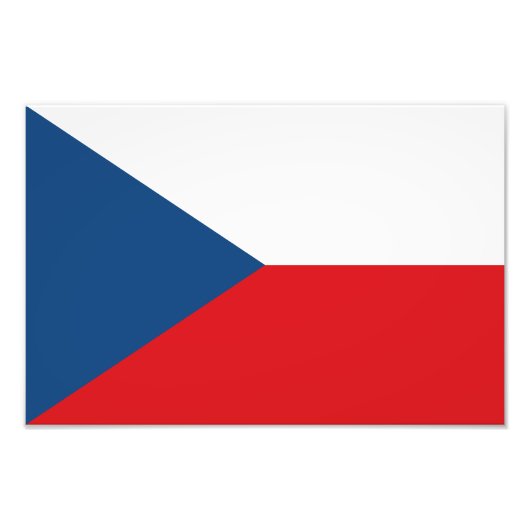 Czech Republic Flag Fotodruck (Vorne)