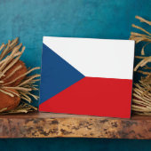 Czech Republic Flag Fotoplatte (Seite)
