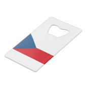 Czech Republic Flag Geldbeutel Flaschenöffner (Rückseite Schrägansicht)