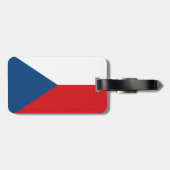 Czech Republic Flag Gepäckanhänger (Rückseite horizontal)