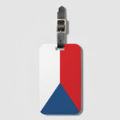 Czech Republic Flag Gepäckanhänger (Vorderseite Vertikal)