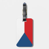 Czech Republic Flag Gepäckanhänger (Rückseite vertikal)