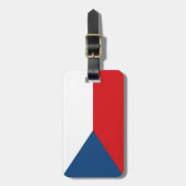 Czech Republic Flag Gepäckanhänger (Vorderseite vertikal)
