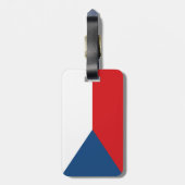 Czech Republic Flag Gepäckanhänger (Rückseite vertikal)