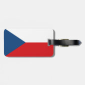 Czech Republic Flag Gepäckanhänger (Rückseite horizontal)