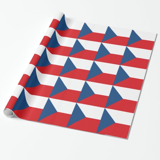 Czech Republic Flag Geschenkpapier (Ungerollt)