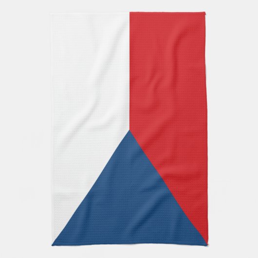 Czech Republic Flag Geschirrtuch (Vertikal)