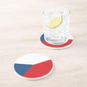 Czech Republic Flag Getränkeuntersetzer (Seite)