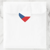 Czech Republic Flag Herz-Aufkleber (Tasche)