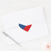 Czech Republic Flag Herz-Aufkleber (Umschlag)