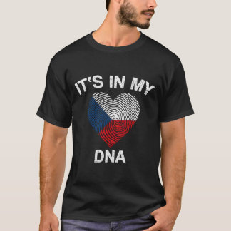 Czech Republic Flag It'S In My Dna Czech Flag T-Shirt
