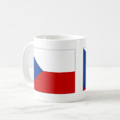 Czech Republic Flag Kaffeetasse (Vorderseite Links)