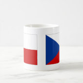 Czech Republic Flag Kaffeetasse (Mittel)