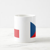Czech Republic Flag Kaffeetasse (Mittel)