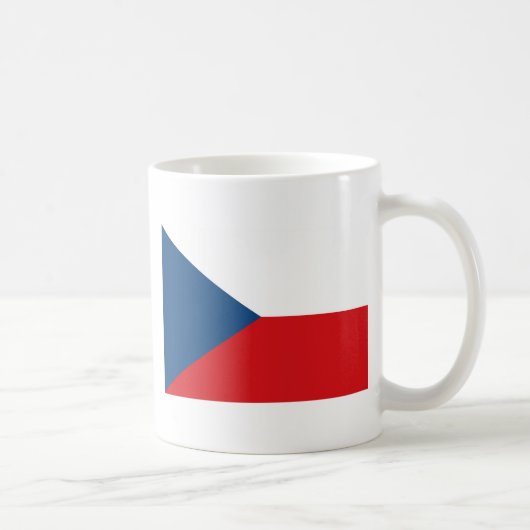 Czech Republic Flag Kaffeetasse (Rechts)