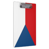 Czech Republic Flag Klemmbrett (Rechts)