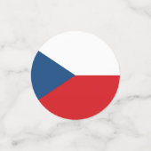 Czech Republic Flag Konfetti (Klein Vorderseite)