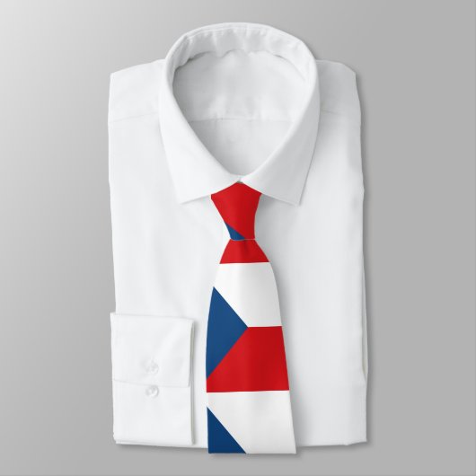 Czech Republic Flag Krawatte (Gebunden)