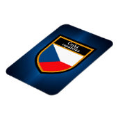 Czech Republic Flag Magnet (Linke Seite)
