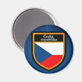 Czech Republic Flag Magnet (Vorderseite/Rückseite)