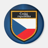 Czech Republic Flag Magnet (Vorne)