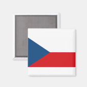 Czech Republic Flag Magnet (Vorderseite/Rückseite)
