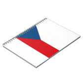 Czech Republic Flag Notizblock (Linke Seite)
