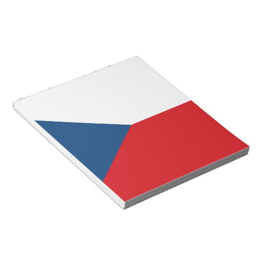 Czech Republic Flag Notizblock (angewinkelt)